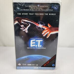 E.T. The Extra-Terrestrial VHS Tape Vintage 1996 Clamshell SEALED MCA Watermark